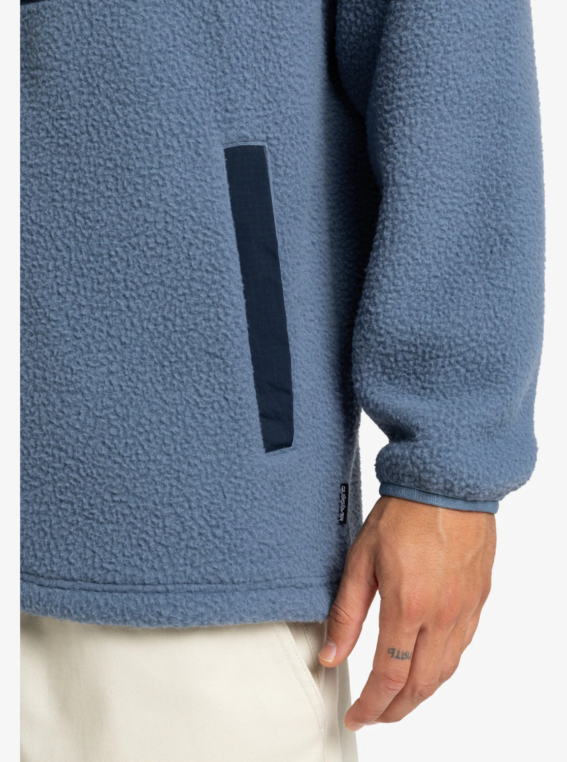 Quiksilver Men's Clean Coast Full Zip Fleece China Blue EQYPF03066-BND0 - Image 5