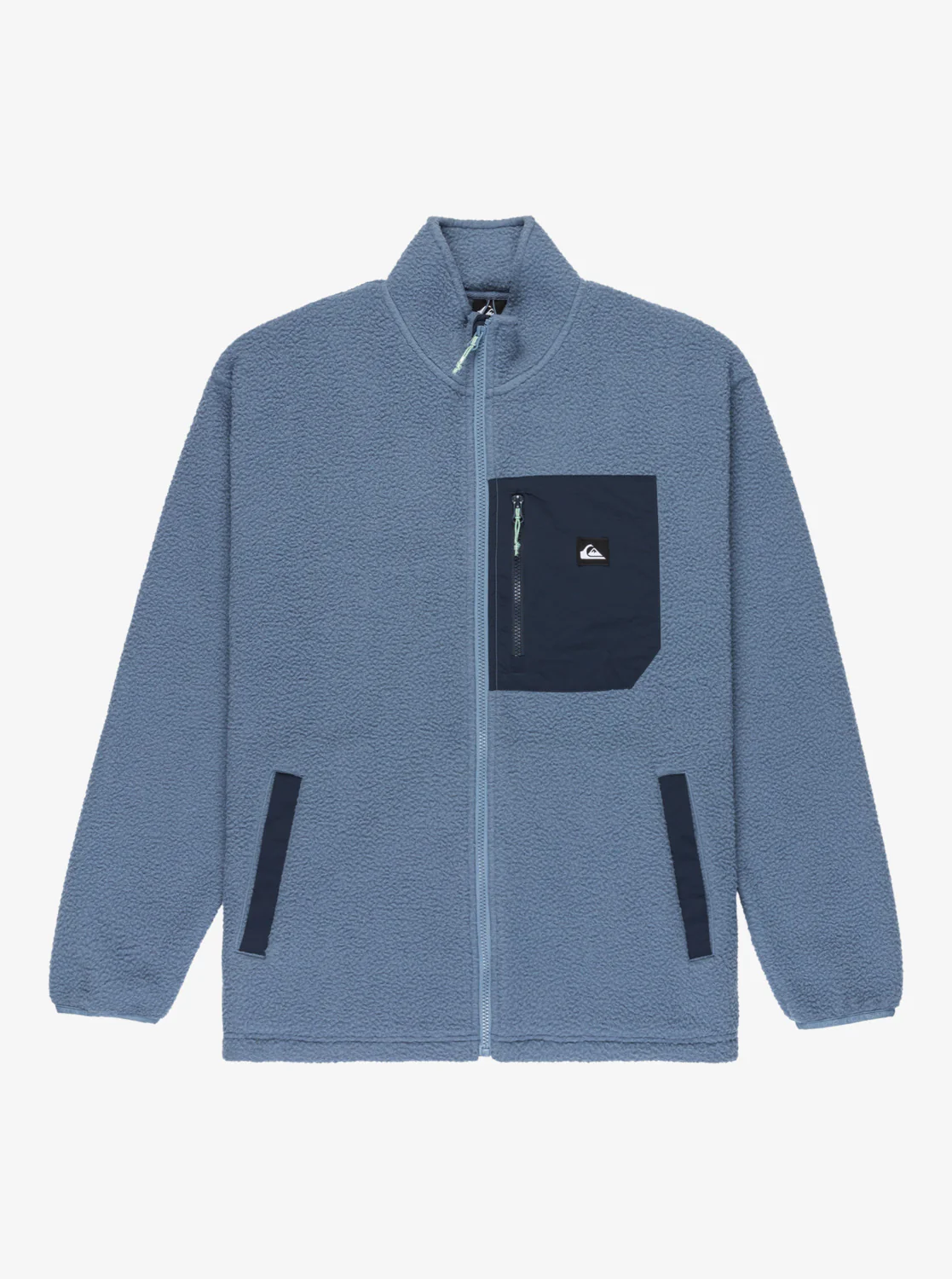 Quiksilver Men's Clean Coast Full Zip Fleece China Blue EQYPF03066-BND0 - Image 7
