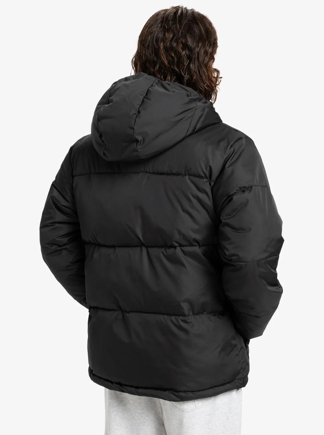 Quiksilver Men's Cold Days Puffer Hooded Jacket Black EQYJK04173-KVJ0 - Image 3