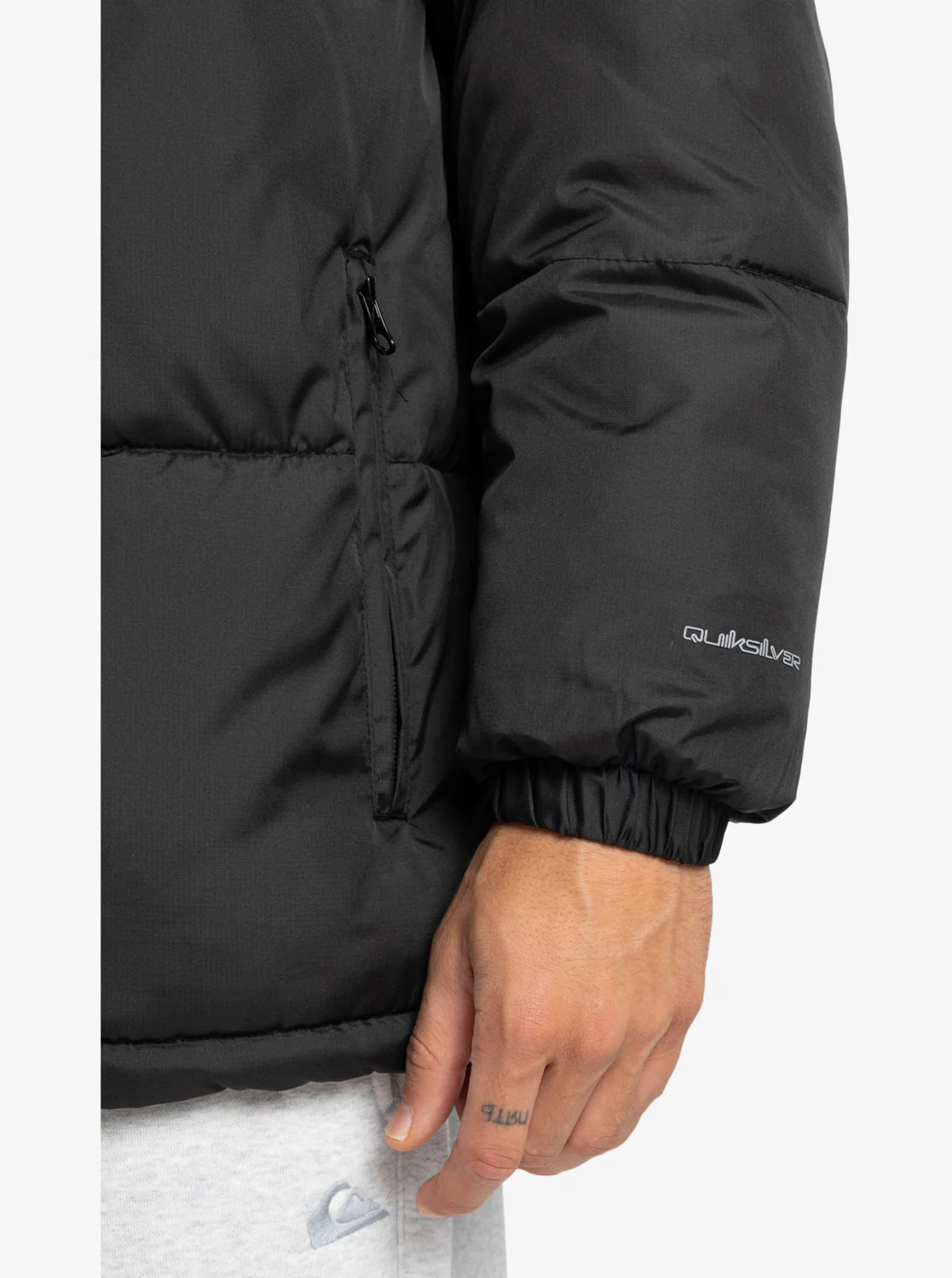 Quiksilver Men's Cold Days Puffer Hooded Jacket Black EQYJK04173-KVJ0 - Image 6
