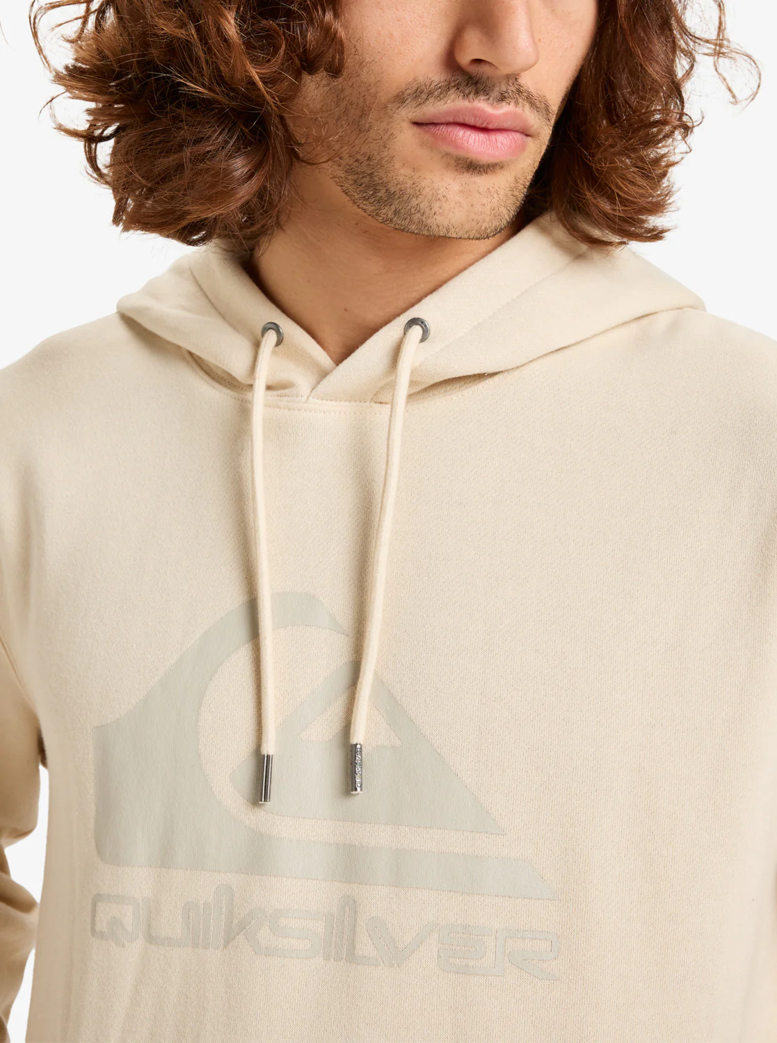 Quiksilver Men's Comp Logo Hoodie Bone White EQYFT05053_WBS0 - Image 4