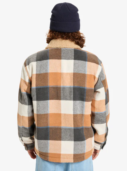 Quiksilver Men's Dna Sherpa Harrington Jacket Almond Sherpa Harrington EQYJK04201_CMD1 - Image 2