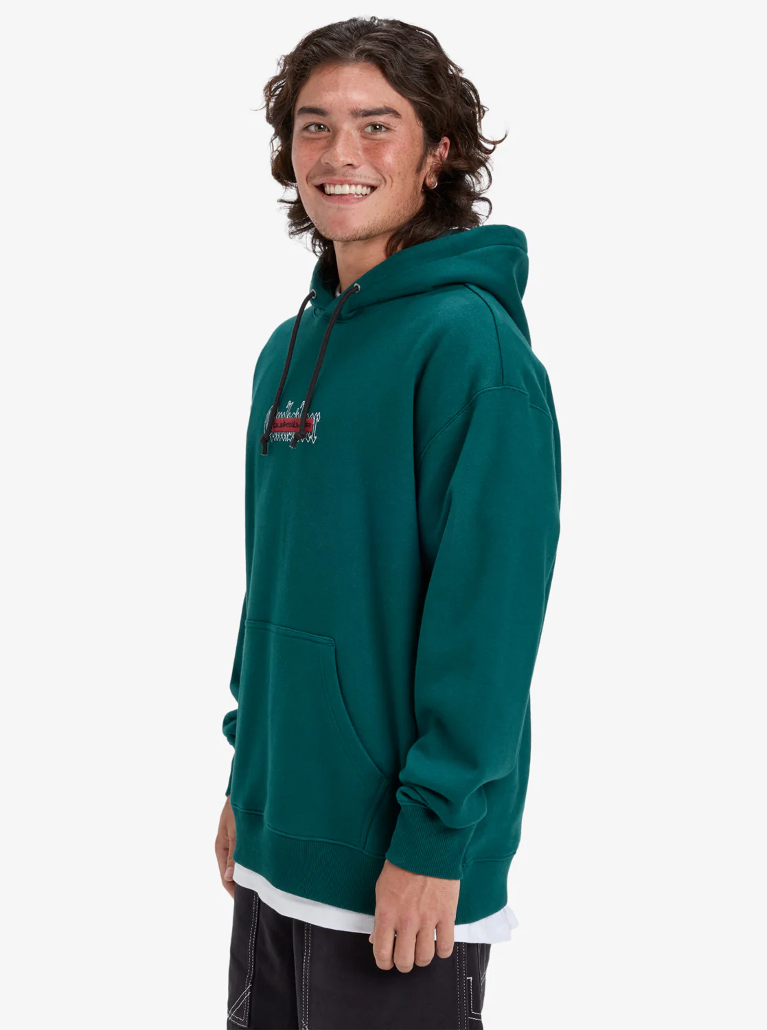 Quiksilver Men's Double Up Hoodie Botanical Garden EQYFT05155-GZE0 - Image 3