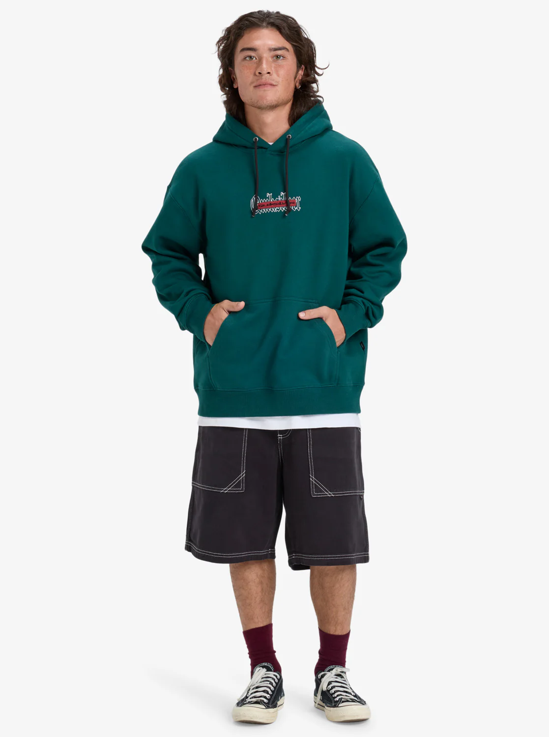 Quiksilver Men's Double Up Hoodie Botanical Garden EQYFT05155-GZE0 - Image 5