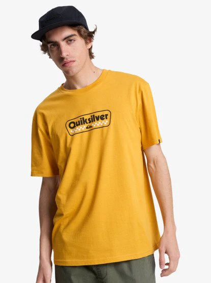 Quiksilver Men's Ev Starting Grid T-Shirt Mineral Yellow EQYZT08288-YKM0 - Image 3