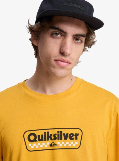 Quiksilver Men's Ev Starting Grid T-Shirt Mineral Yellow EQYZT08288-YKM0 - Image 4