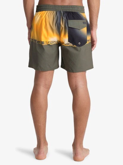 Quiksilver Men's Everyday 16'' Swim Shorts Grape Leaf Wordblock EQYBS04897-CRE6 - Image 2