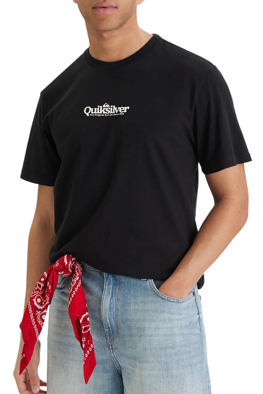 Quiksilver Men's Fineline T-Shirt Black EQYZT08174-KVJ0