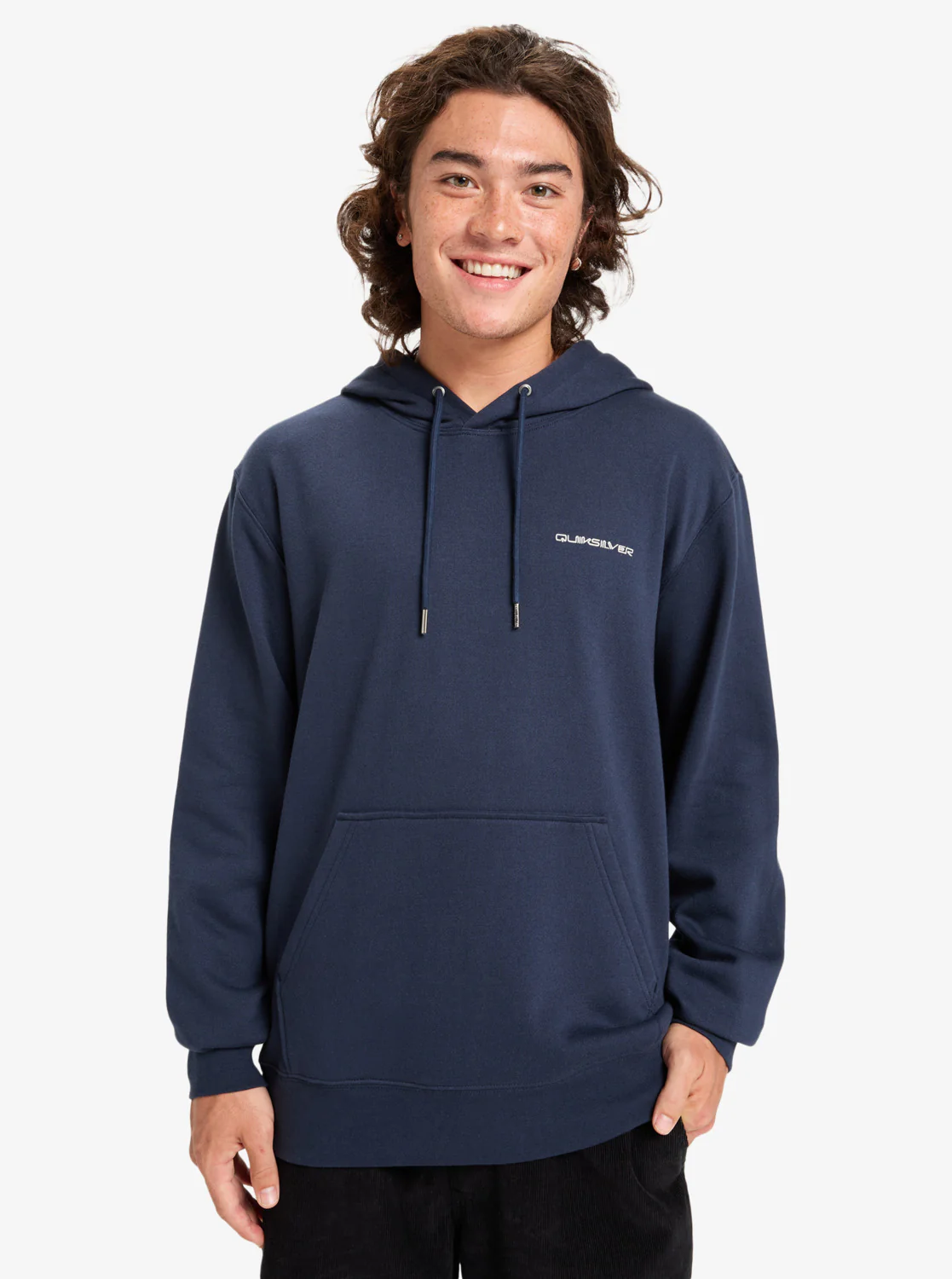 Quiksilver Men's Graphic Hoodie Dark Navy EQYFT05131-KTP0