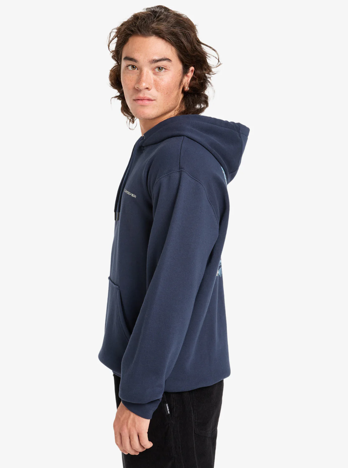 Quiksilver Men's Graphic Hoodie Dark Navy EQYFT05131-KTP0 - Image 3
