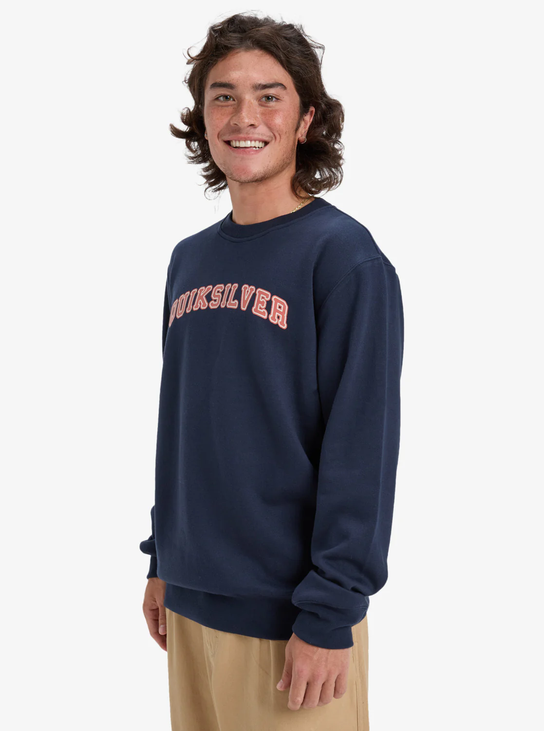Quiksilver Men's Graphic Sweatshirt Dark Navy EQYFT05132_KTP0 - Image 4