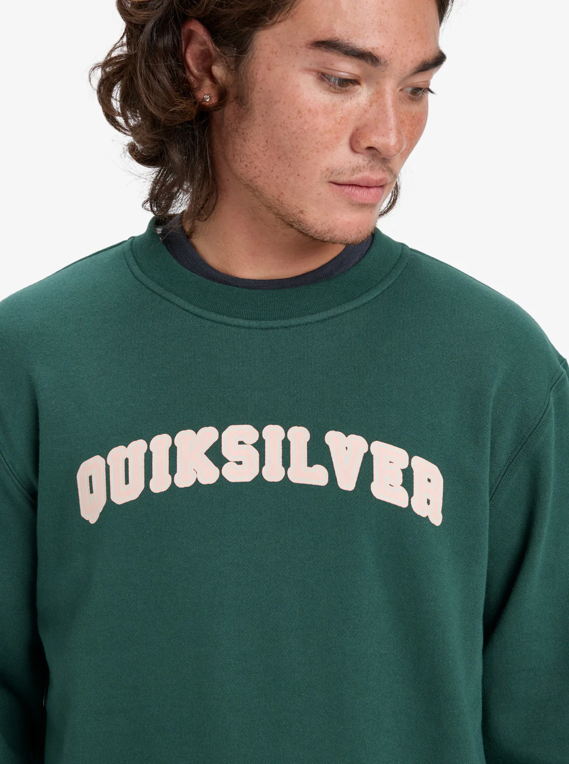 Quiksilver Men's Graphic Sweatshirt Trekking Green EQYFT05132_TKR - Image 4