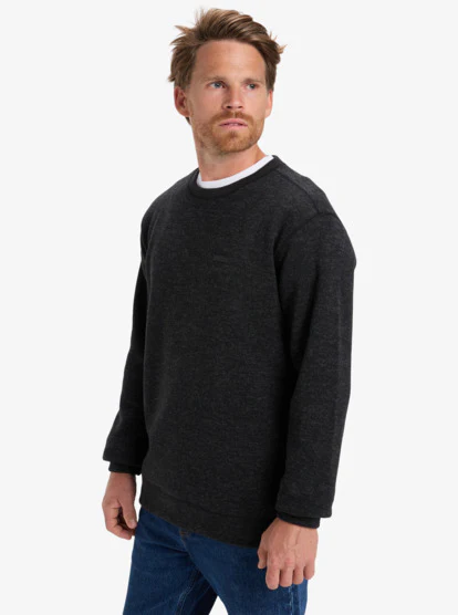 Quiksilver Men's Keller Crew Fleece Black Heather EQYFT05124-KVJH - Image 4