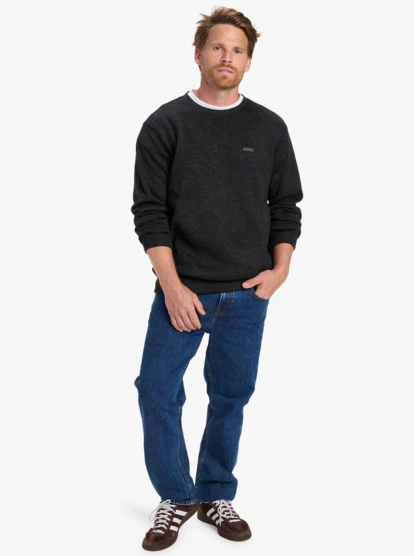 Quiksilver Men's Keller Crew Fleece Black Heather EQYFT05124-KVJH - Image 5
