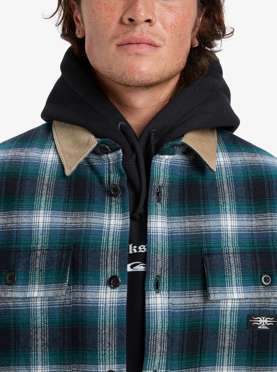 Quiksilver Men's Mercury Desert Shadow Check Long Sleeve Shirt Orion Blue Desert Shadow EQYWT04643-BRG1 - Image 2