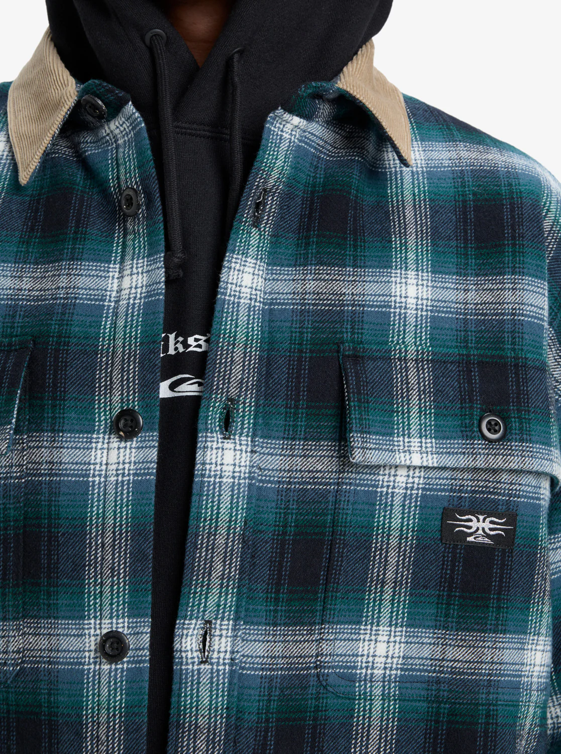 Quiksilver Men's Mercury Desert Shadow Check Long Sleeve Shirt Orion Blue Desert Shadow EQYWT04643-BRG1 - Image 3