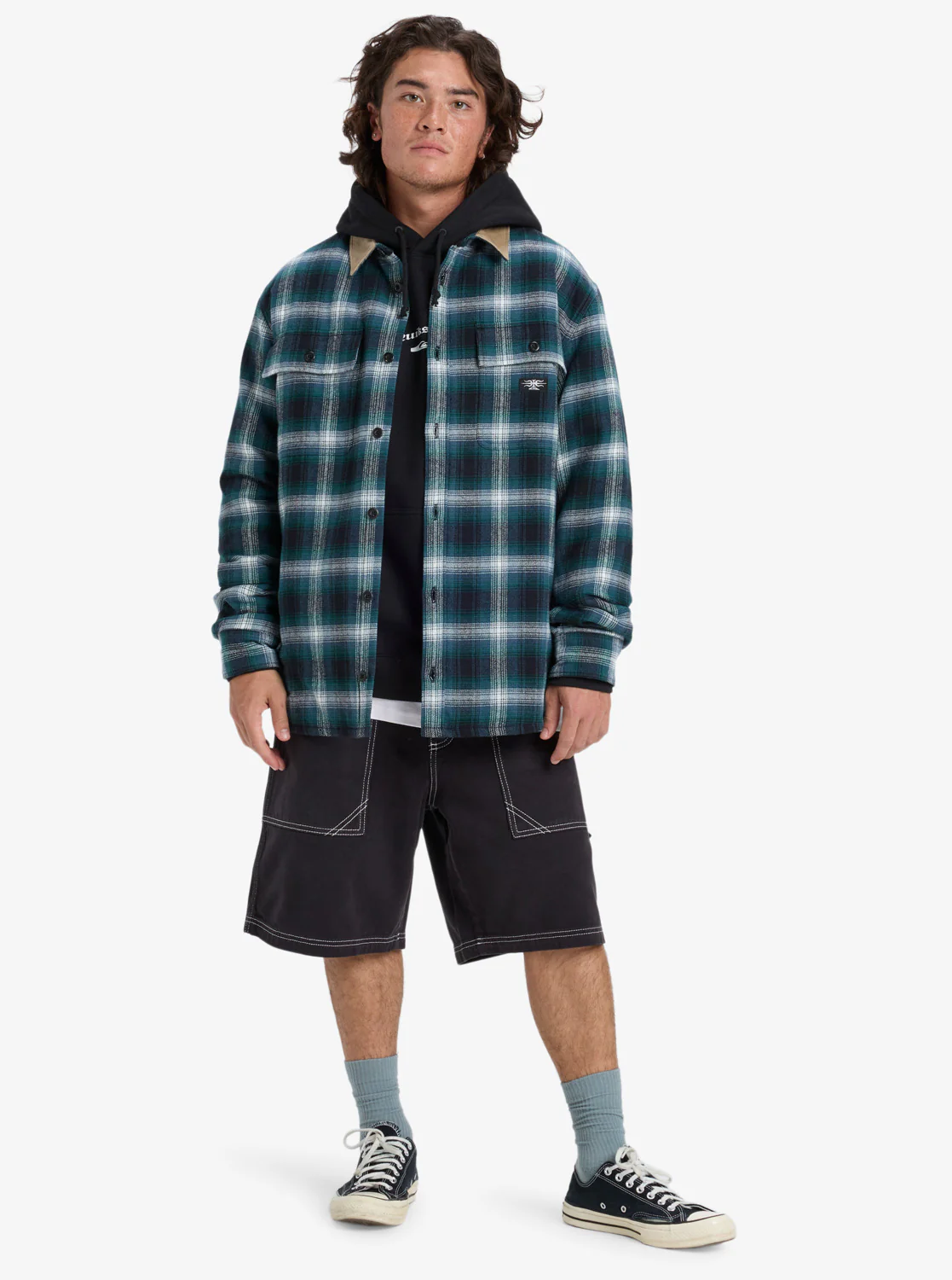 Quiksilver Men's Mercury Desert Shadow Check Long Sleeve Shirt Orion Blue Desert Shadow EQYWT04643-BRG1 - Image 7