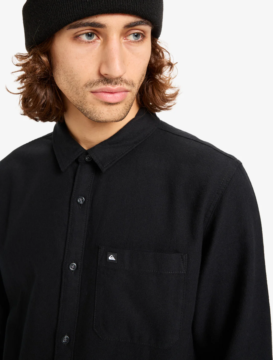 Quiksilver Men's Motherfly Solid Long Sleeve Shirt Black EQYWT04651-KVJ0 - Image 3