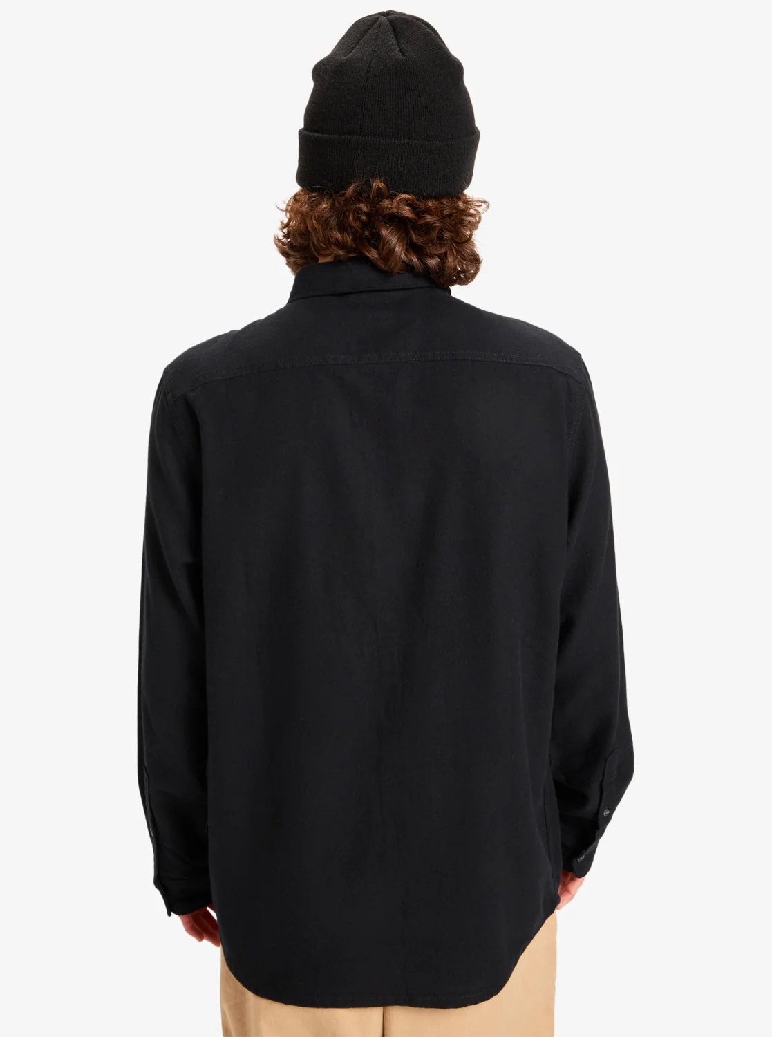 Quiksilver Men's Motherfly Solid Long Sleeve Shirt Black EQYWT04651-KVJ0 - Image 4