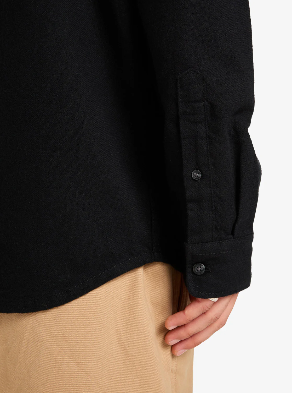 Quiksilver Men's Motherfly Solid Long Sleeve Shirt Black EQYWT04651-KVJ0 - Image 5