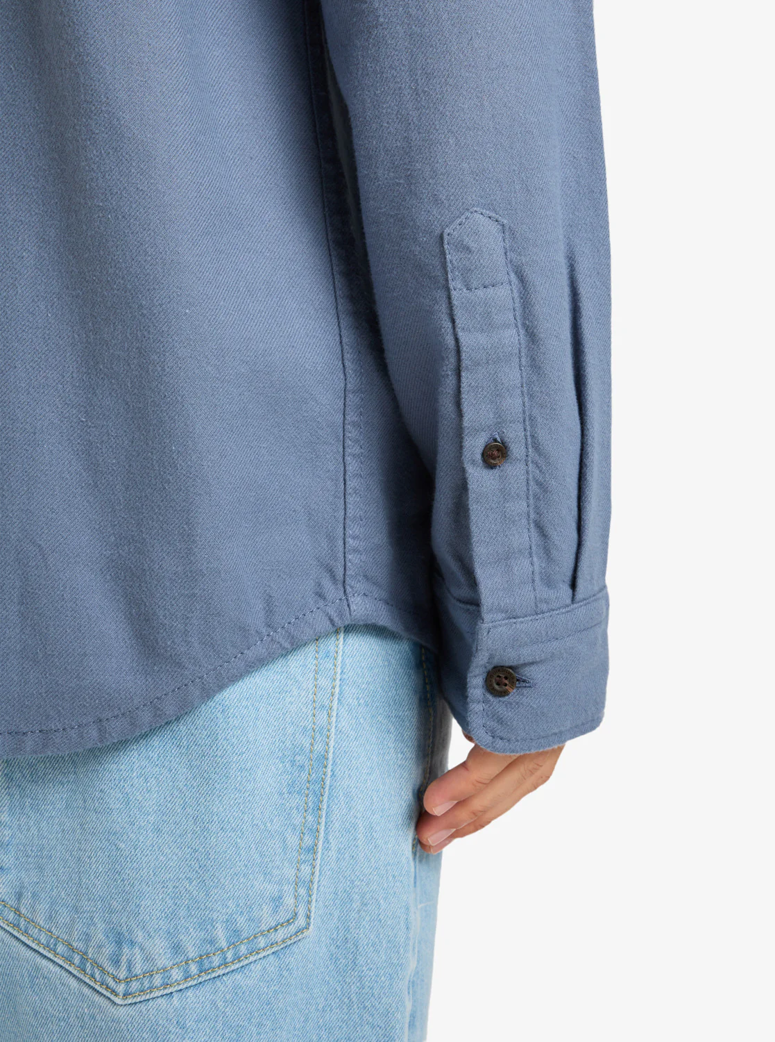 Quiksilver Men's Motherfly Solid Long Sleeve Shirt China Blue EQYWT04651-BND0 - Image 6