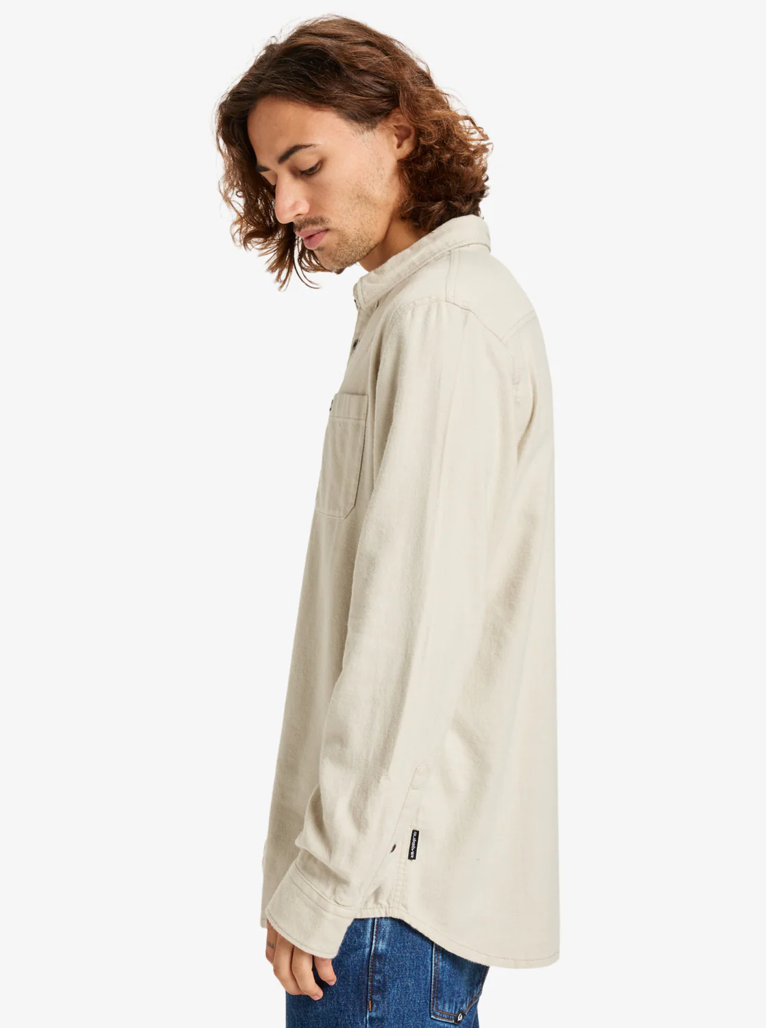 Quiksilver Men's Motherfly Solid Long Sleeve Shirt Moonstruck EQYWT04651-SFQ0 - Image 5