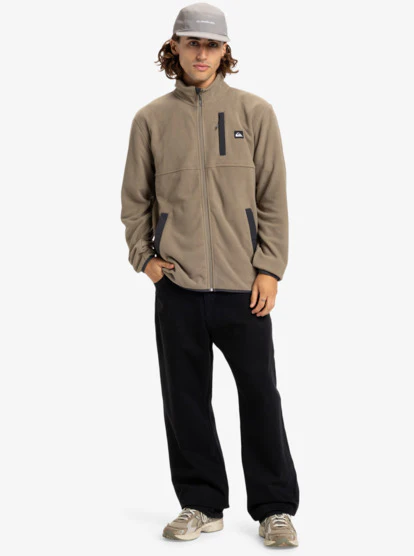 Quiksilver Men's No Destination Full Zip Fleece Fallen Rock EQYPF03071-TZC0 - Image 6