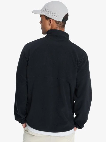 Quiksilver Men's No Destination Hs Half Opening With Snaps Micro Fleece Black EQYPF03072_KVJ0 - Image 2