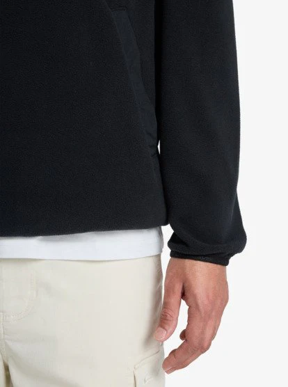 Quiksilver Men's No Destination Hs Half Opening With Snaps Micro Fleece Black EQYPF03072_KVJ0 - Image 5