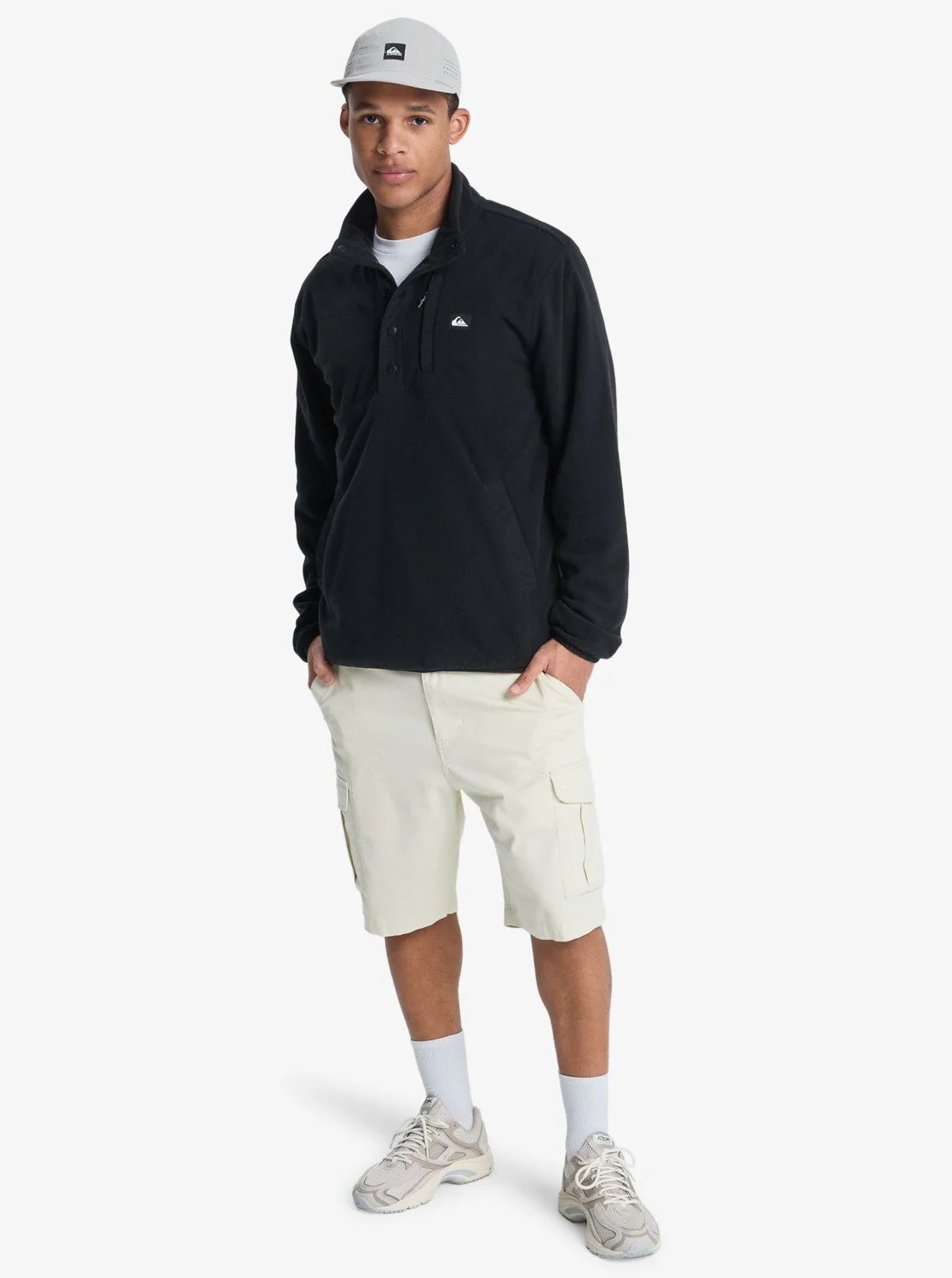 Quiksilver Men's No Destination Hs Half Opening With Snaps Micro Fleece Black EQYPF03072_KVJ0 - Image 6