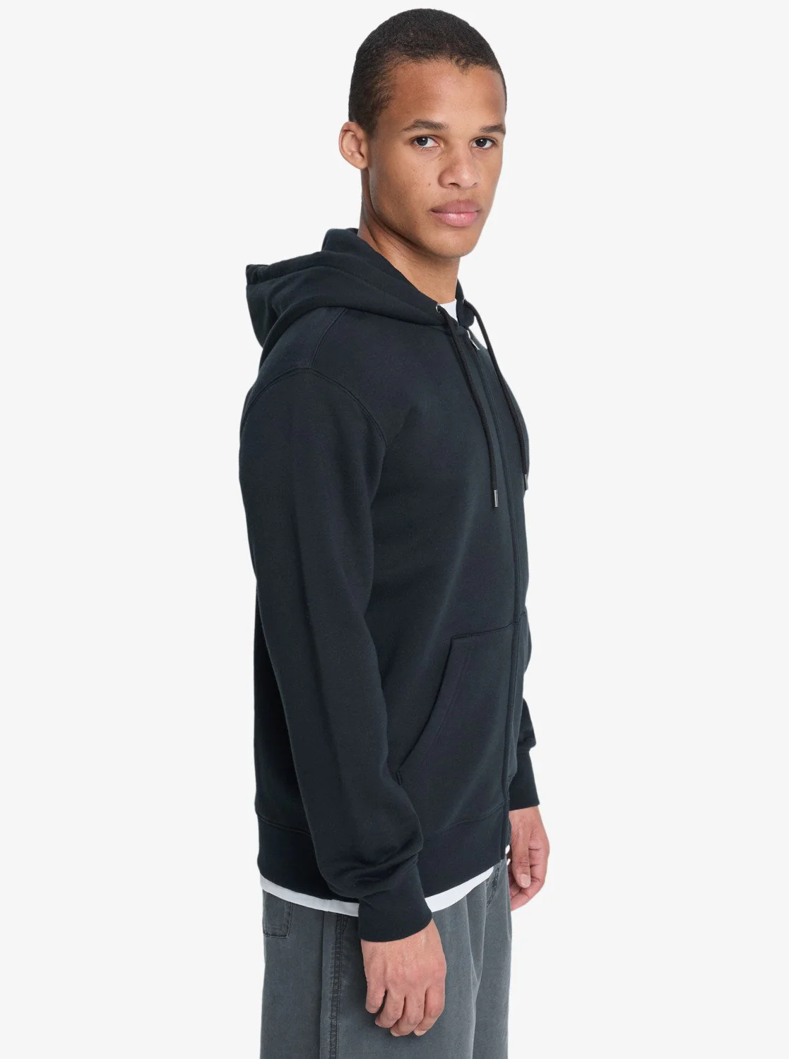 Quiksilver Men's Salt Water Full Zip Hoodie Black EQYFT05160-KVJ0 - Image 3