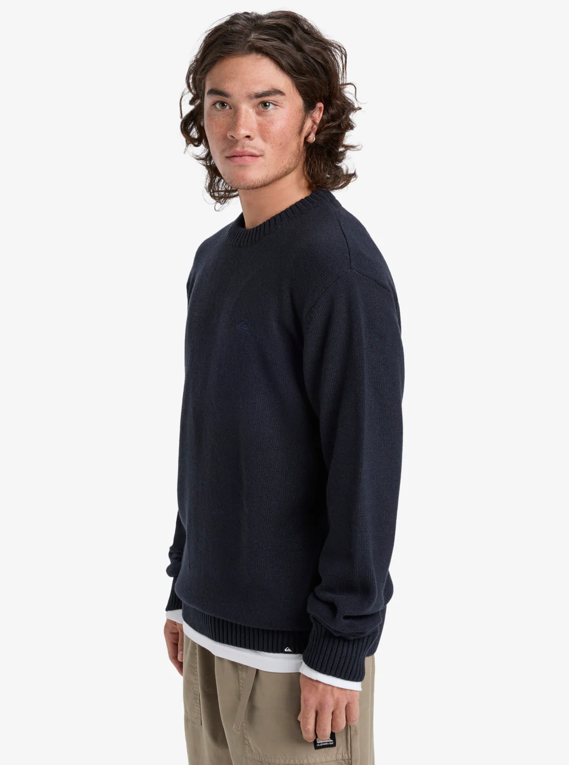 Quiksilver Men's Salt Water Jumper Sweatshirt Dark Navy EQYSW03326-KTP0 - Image 3