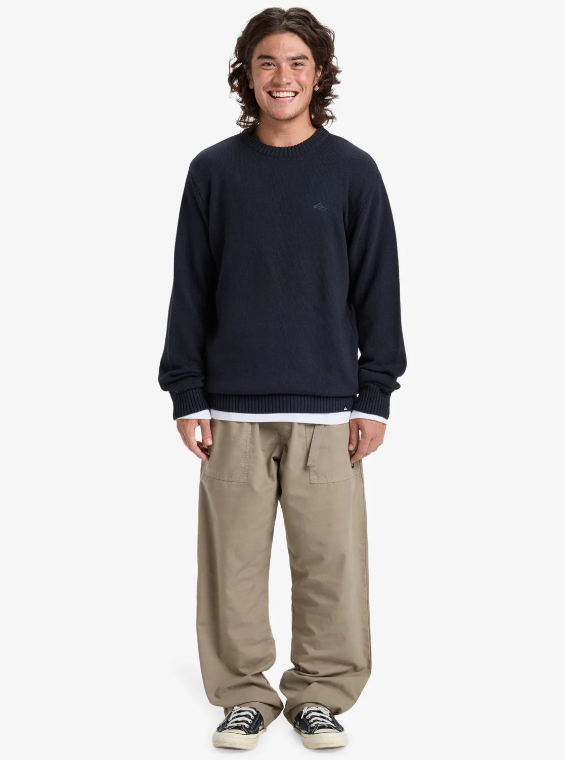 Quiksilver Men's Salt Water Jumper Sweatshirt Dark Navy EQYSW03326-KTP0 - Image 5