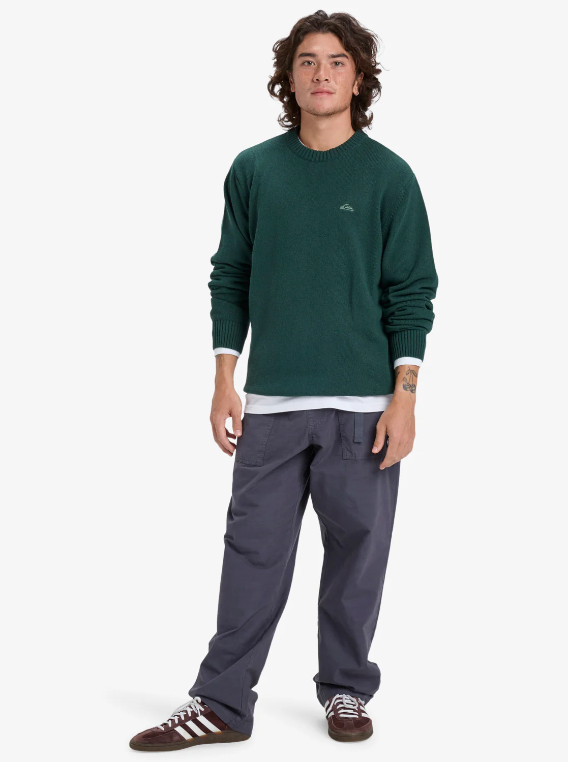 Quiksilver Men's Salt Water Jumper Sweatshirt Deep Sea EQYSW03326-GMW0 - Image 6