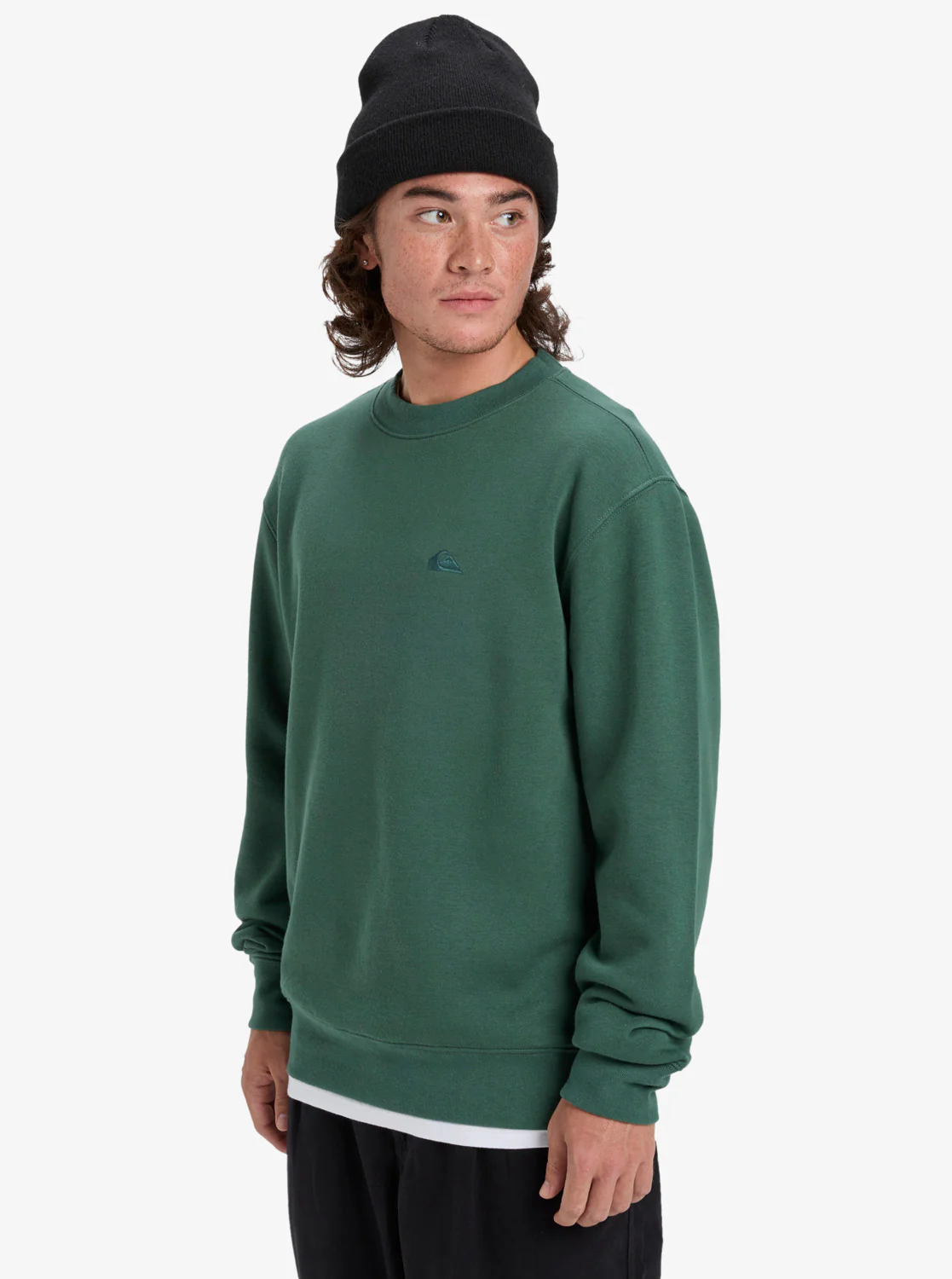 Quiksilver Men's Salt Water Sweatshirt Trekking Green EQYFT05158-TKR - Image 3