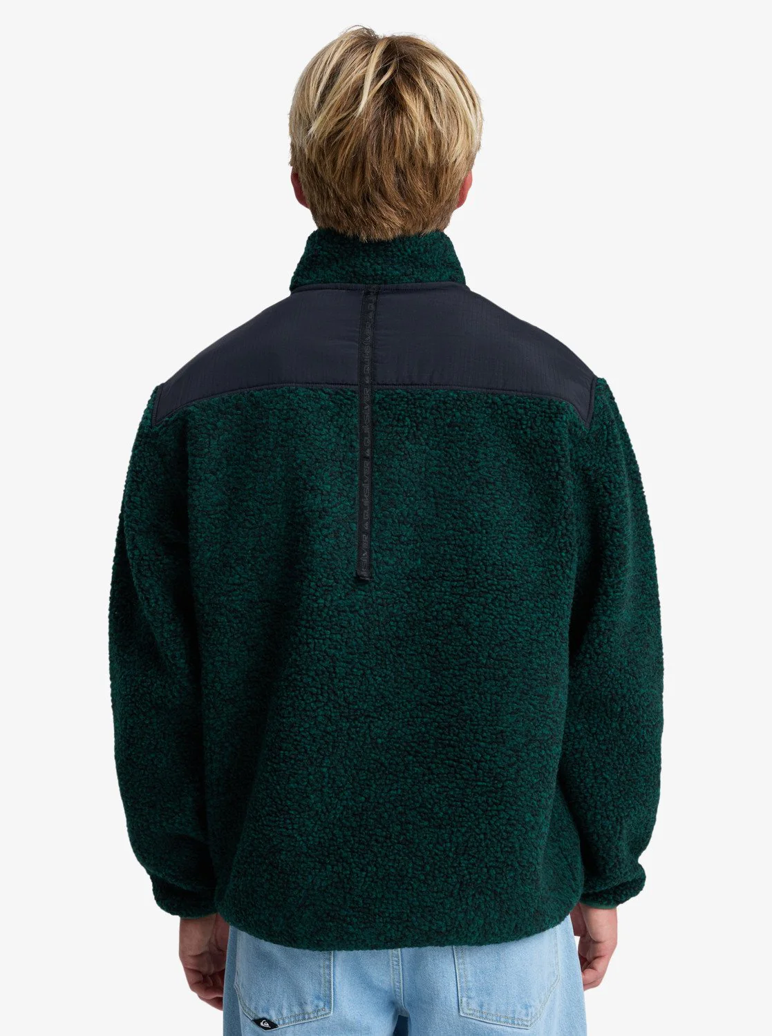 Quiksilver Men's Shallow Water Full Zip Sherpa Jacket Trekking Green Heather EQYPF03076_GSC6 - Image 6