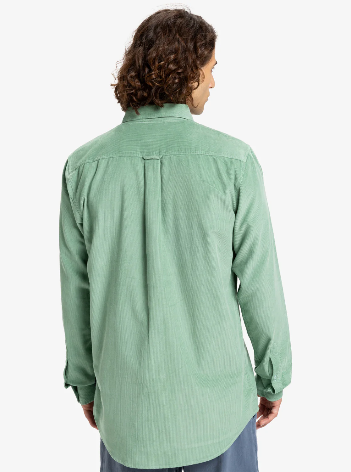 Quiksilver Men's Smoke Trail Cord Long Sleeve Shirt Granite Green EQYWT04652-GGV0 - Image 2