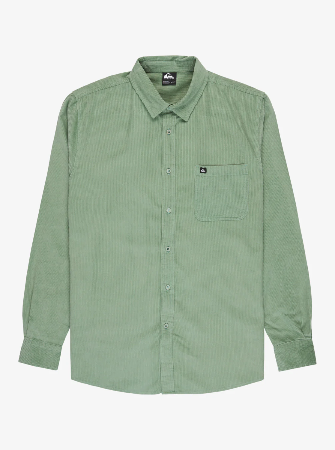 Quiksilver Men's Smoke Trail Cord Long Sleeve Shirt Granite Green EQYWT04652-GGV0 - Image 7