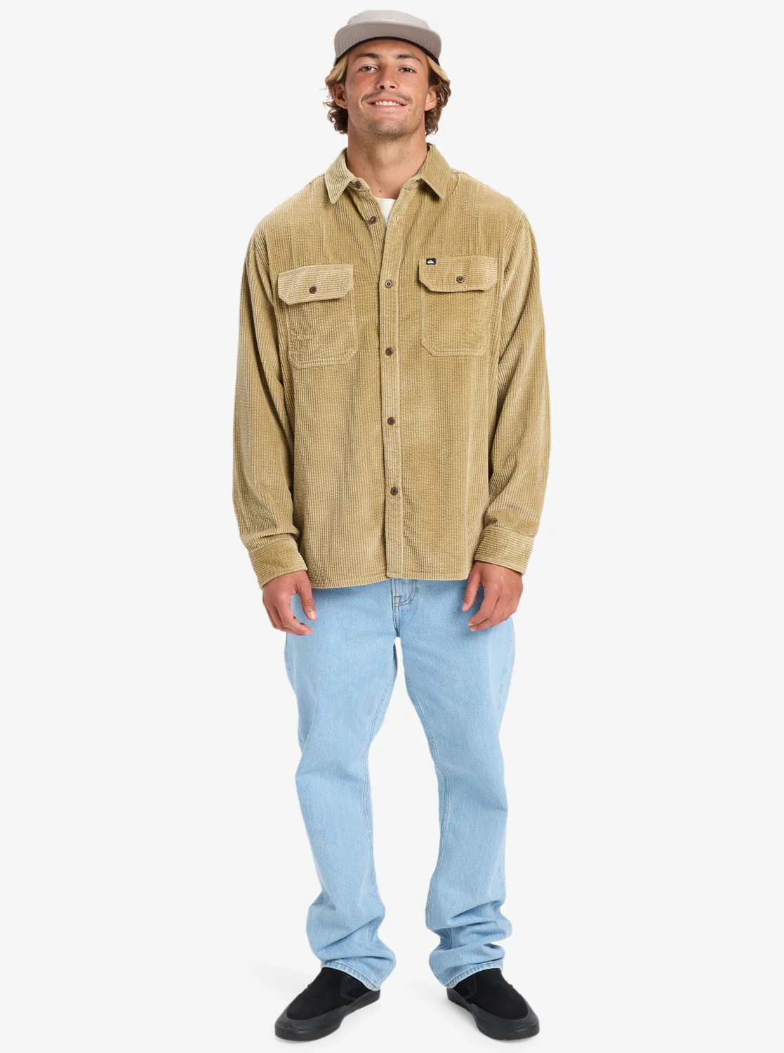 Quiksilver Men's Venture Cord Corduroy Shirt Sponge EQYWT04646-TKP0 - Image 2