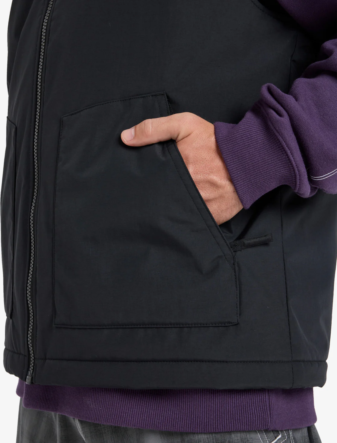 Quiksilver Men's Wasted Gillet Snow Jacket True Black EQYJK04155-KVJ0 - Image 4