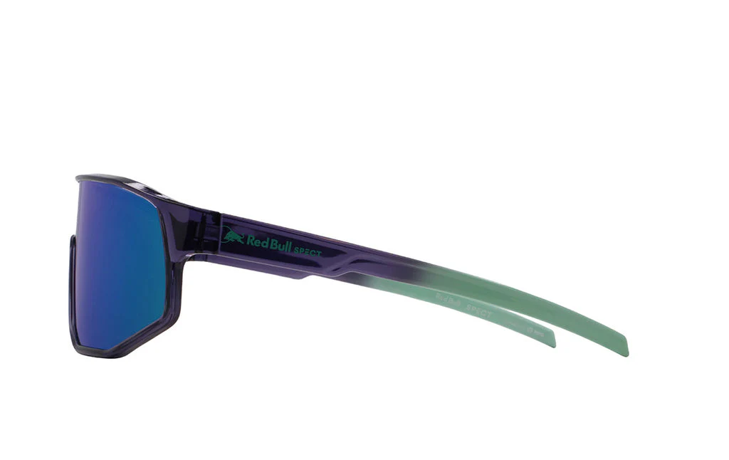 Red Bull Unisex Spect Dash Sunglasses Purple-Mint with Green-Purple Mirror DASH-011 - Image 3