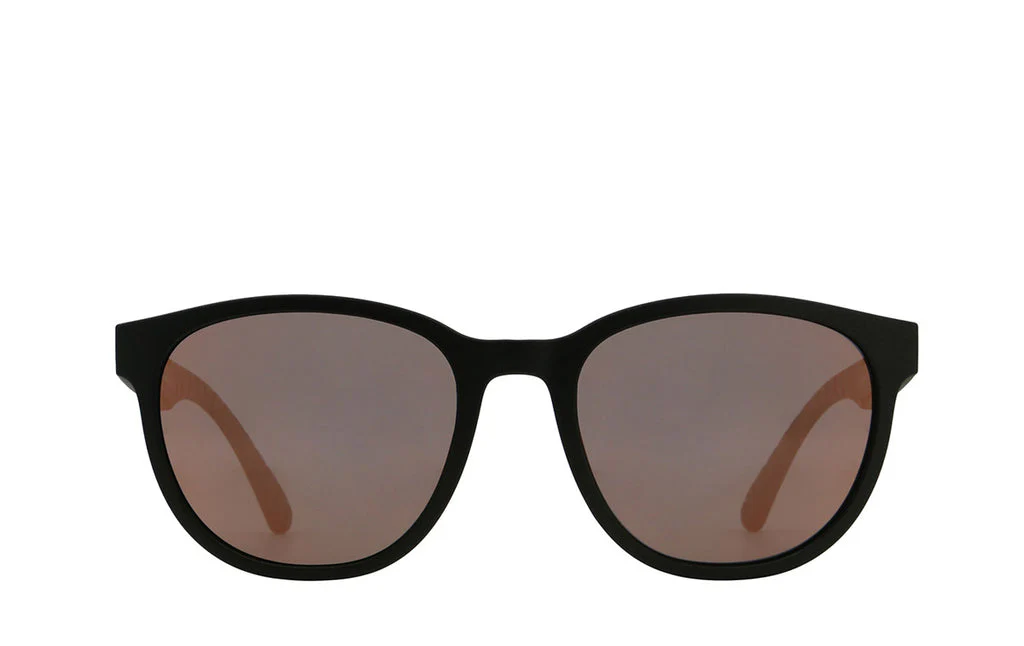 Red Bull Unisex Spect Esme Sunglasses Matte Black with Rose Mirror ESME-002P
