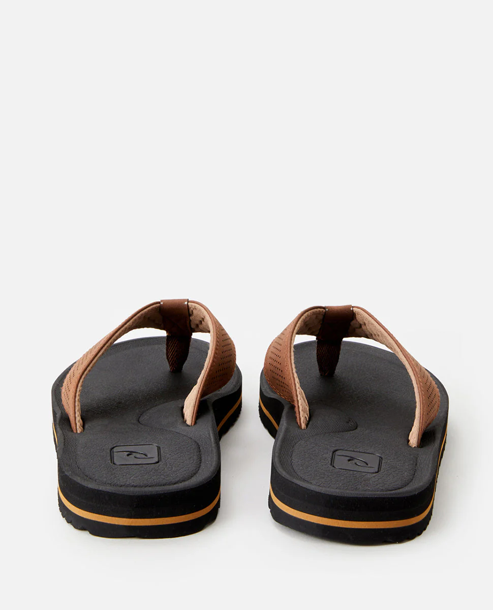 Rip Curl Chiba Open Toe Flip Flops Brown/Black TCTG47-1522 - Image 3