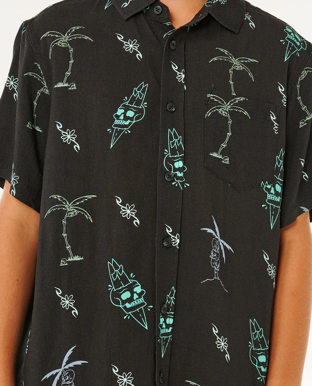 Rip Curl Kids' Eternal Shred SS Shirt (8-16 Years) Washed Black 01YBSH-8264 - Image 5