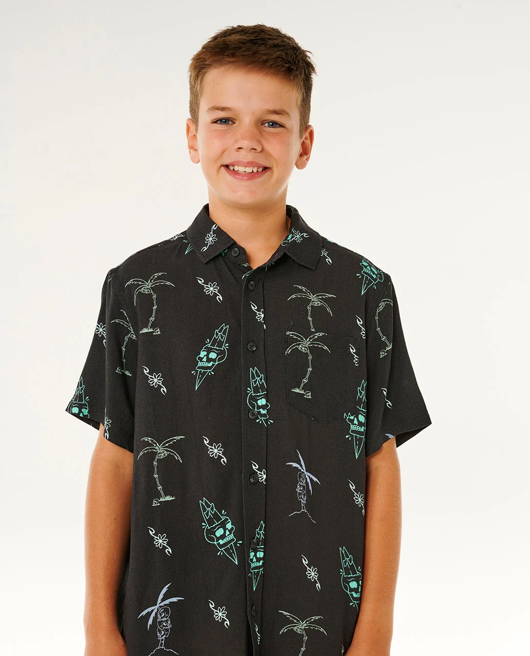 Rip Curl Kids' Eternal Shred SS Shirt (8-16 Years) Washed Black 01YBSH-8264 - Image 6