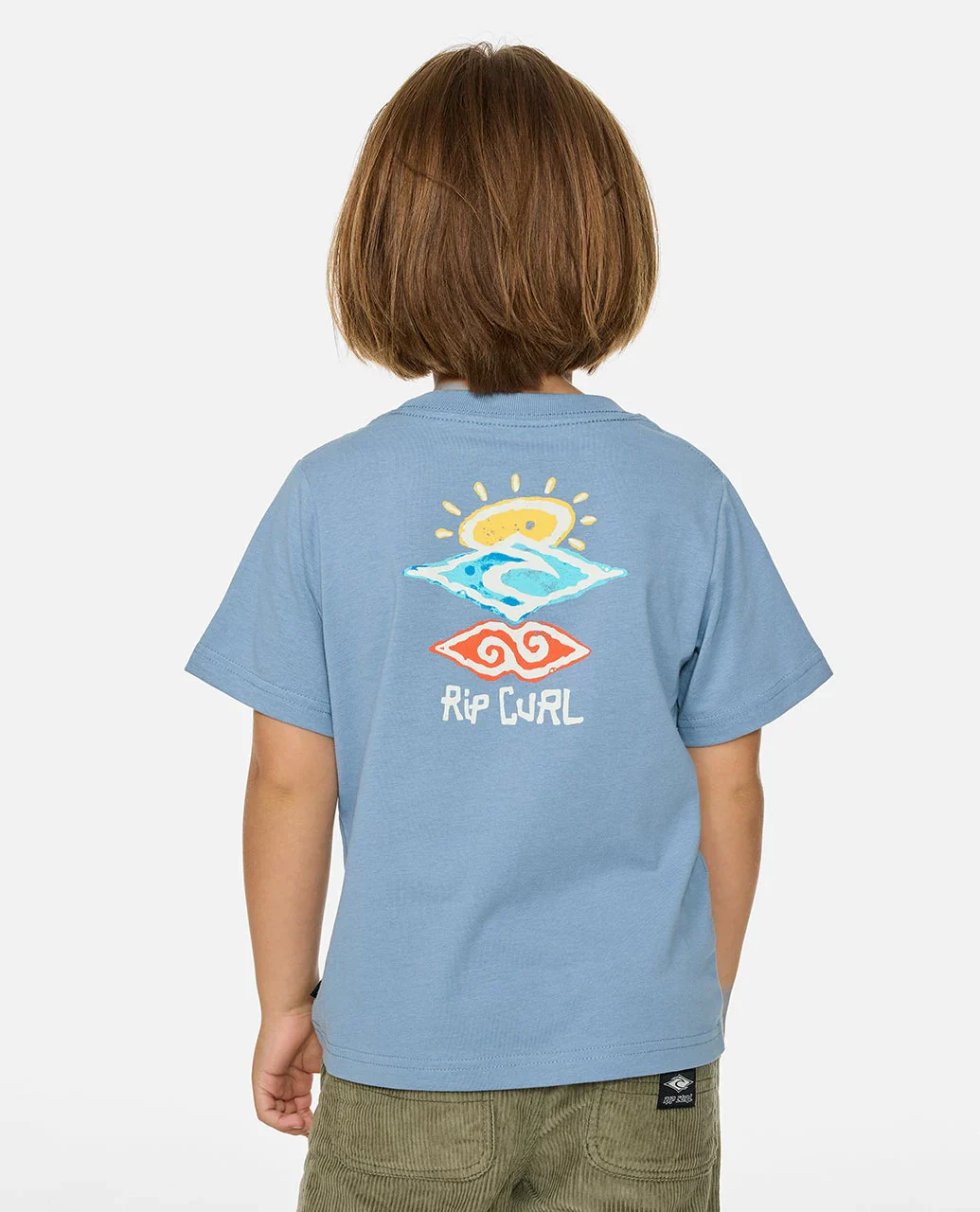 Rip Curl Kids' Icons of Shred Tee Faded Denim 016TTE_4737 - Image 2