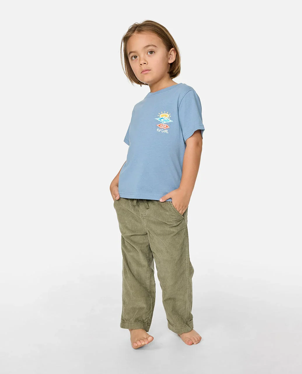 Rip Curl Kids' Icons of Shred Tee Faded Denim 016TTE_4737 - Image 3
