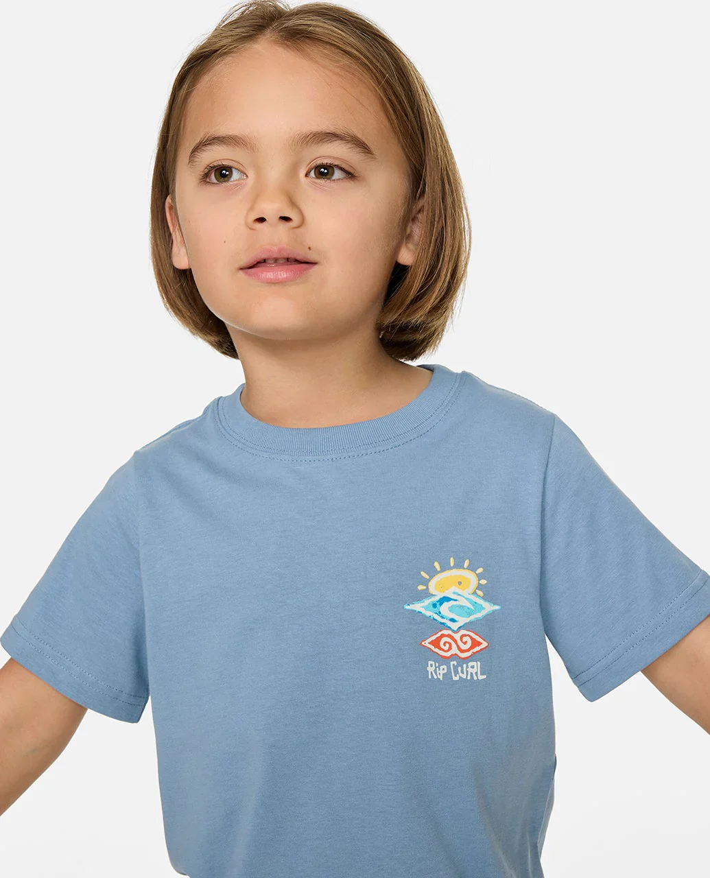 Rip Curl Kids' Icons of Shred Tee Faded Denim 016TTE_4737 - Image 4