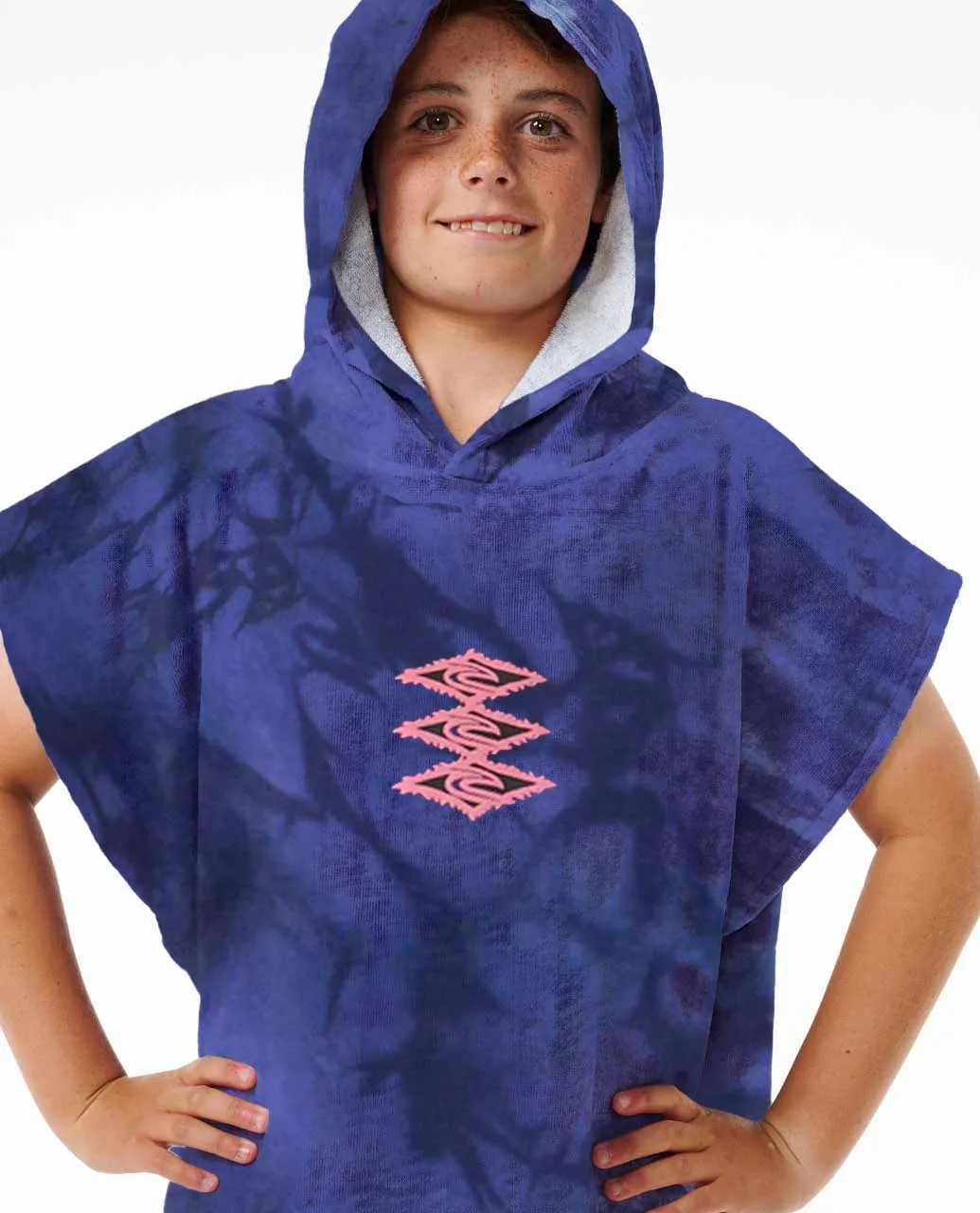 Rip Curl Kid's Printed Hooded Poncho Wild Berry 008BTO-2140 - Image 2