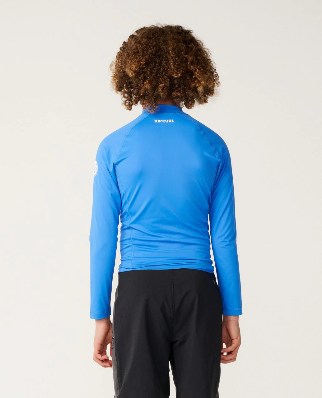 Rip Curl Kids' Waves UPF Long Sleeve Rash Vest (8-16 Years) Blue Gum 12VBRV-8006 - Image 3